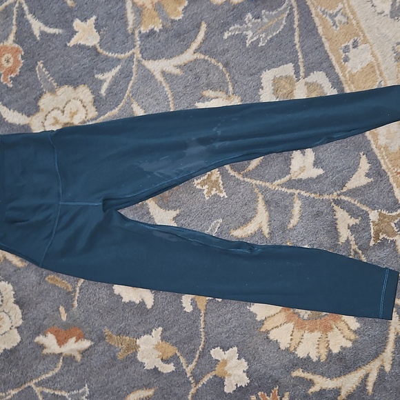 lululemon Align High-Rise Pant 25" Size 2 Small Dark Teal Green *flawed* Stain - Picture 1 of 7